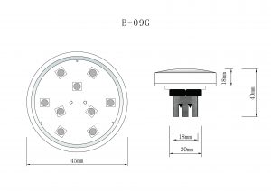 B-09G Pre Programmed 1-16 LED Light