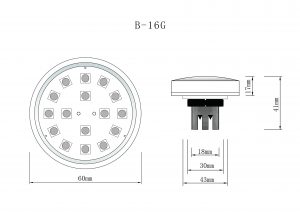 B-16G pre-programmed RGB Amusement Light