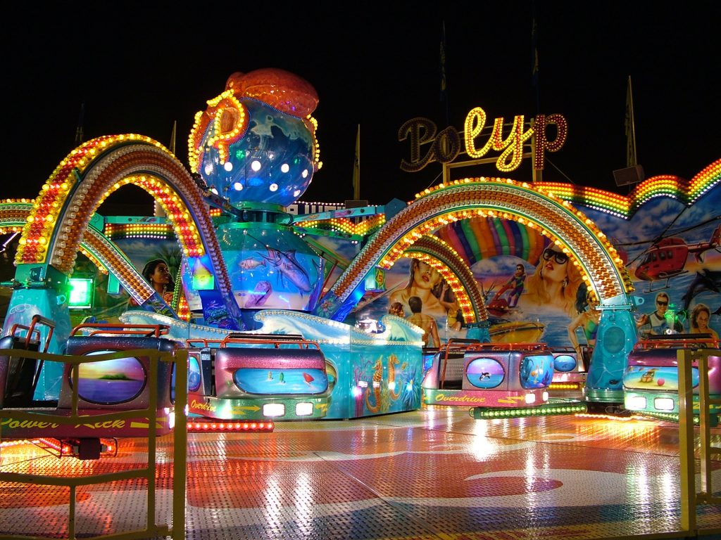 luces de atracciones LED, lámpara de parque LED
