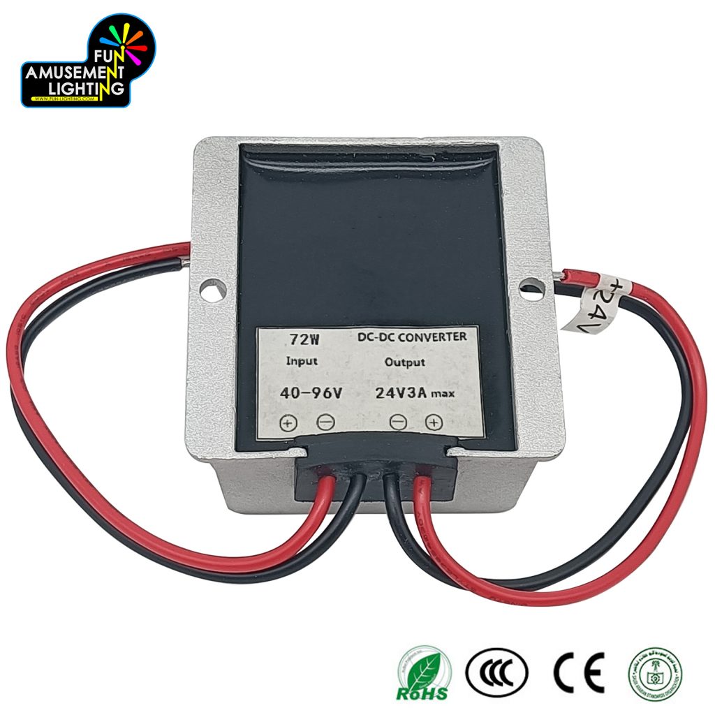 Controlador LED para iluminación de atracciones, fuente de alimentación