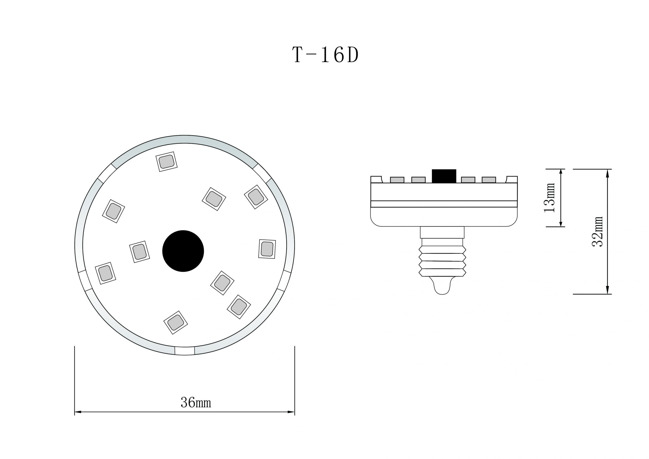 T-16D led fairground lights