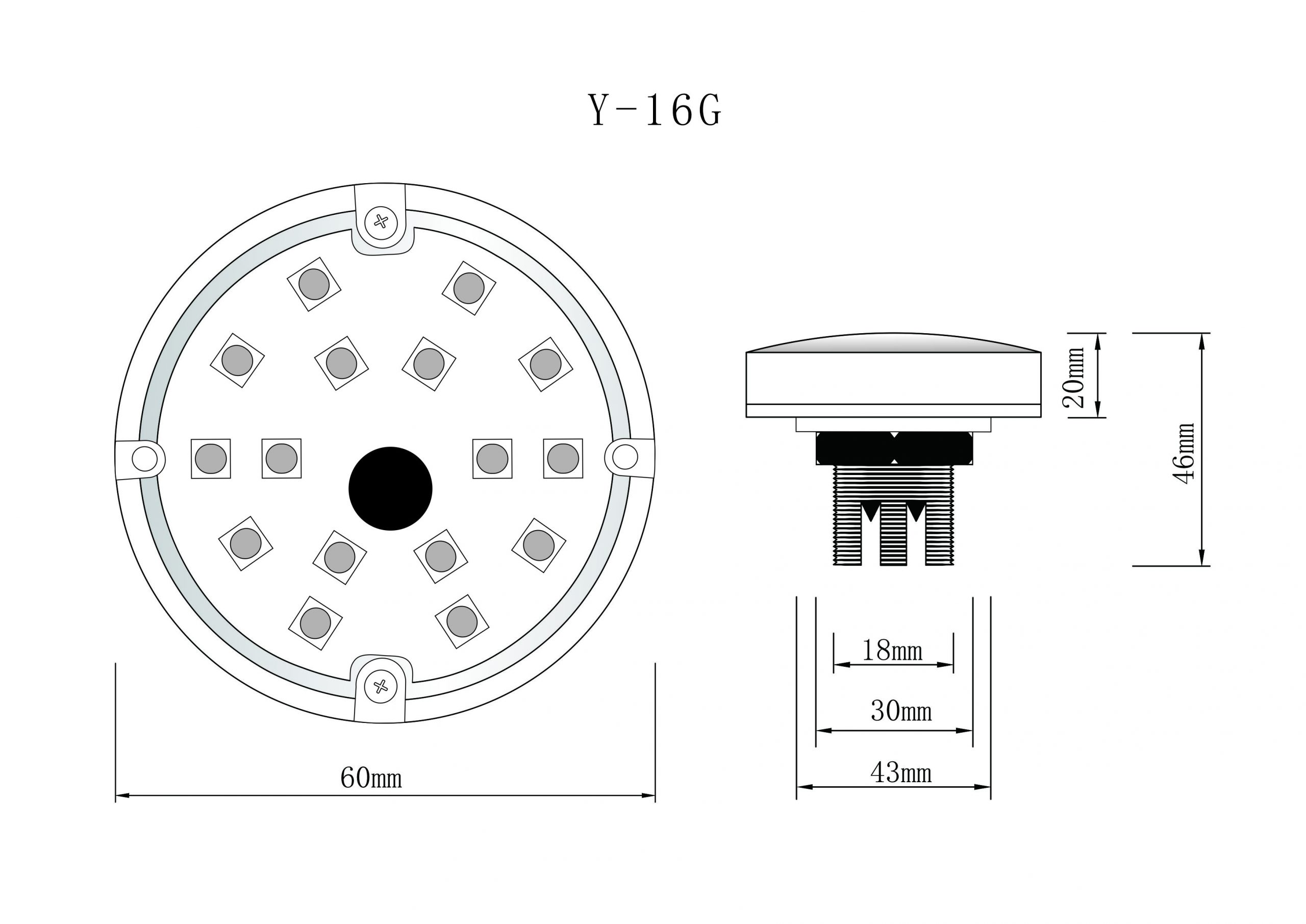 Y-16G 60mm Carinval Lights