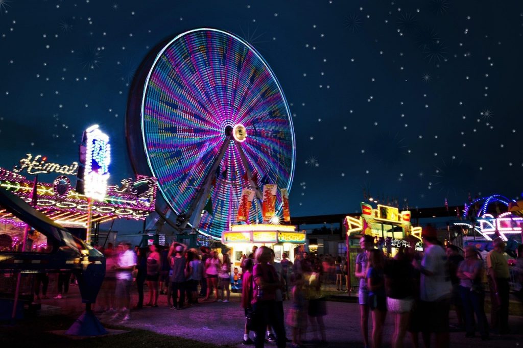 eventos de feria, Luz LED para atracciones