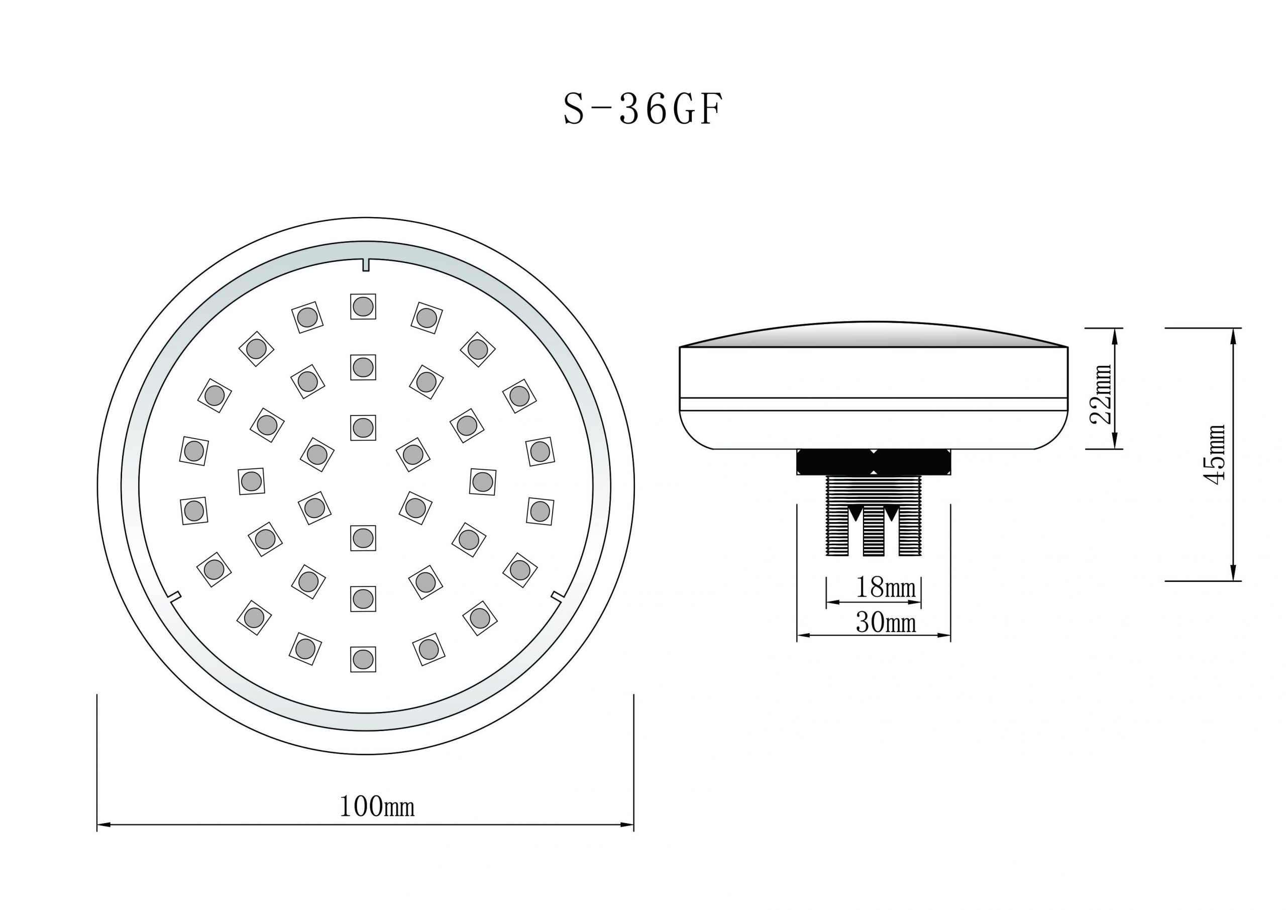 S-36GF 100MM Fairground Lights