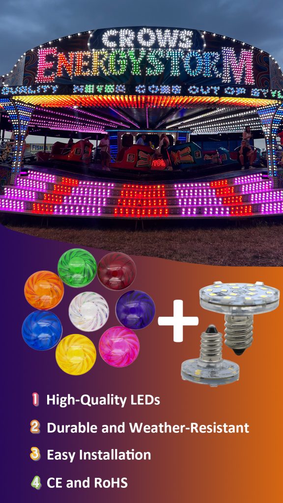 RGB cabochon bulbs E14