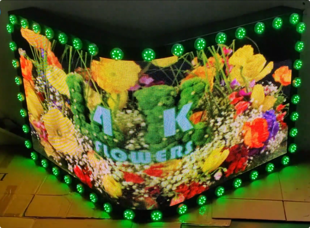 pixel cabochon lights display