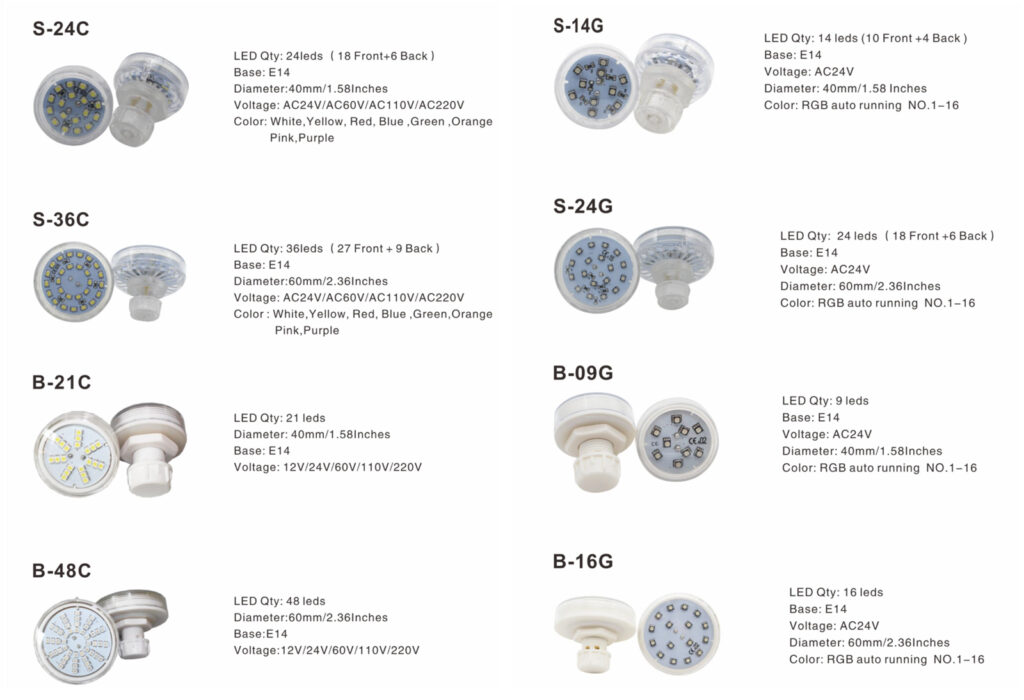 E14 LED amusement lights