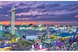 What are some specific examples of family-run playgrounds featured in Funfair events?