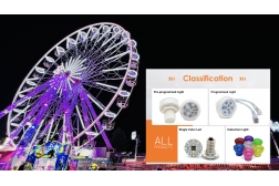 Why do Chinese suppliers dominate the amusement ride lighting market?