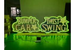 What voltage LED funfair lights suit outdoor signs?