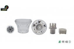 What are the main components of cabochon light kits?