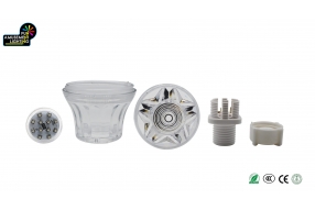 What are the main components of cabochon light kits?