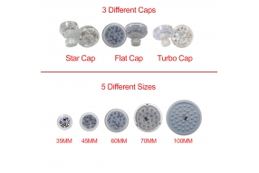 What is the difference between the star cover, flat cover and turbo cover of led funfair bulb?